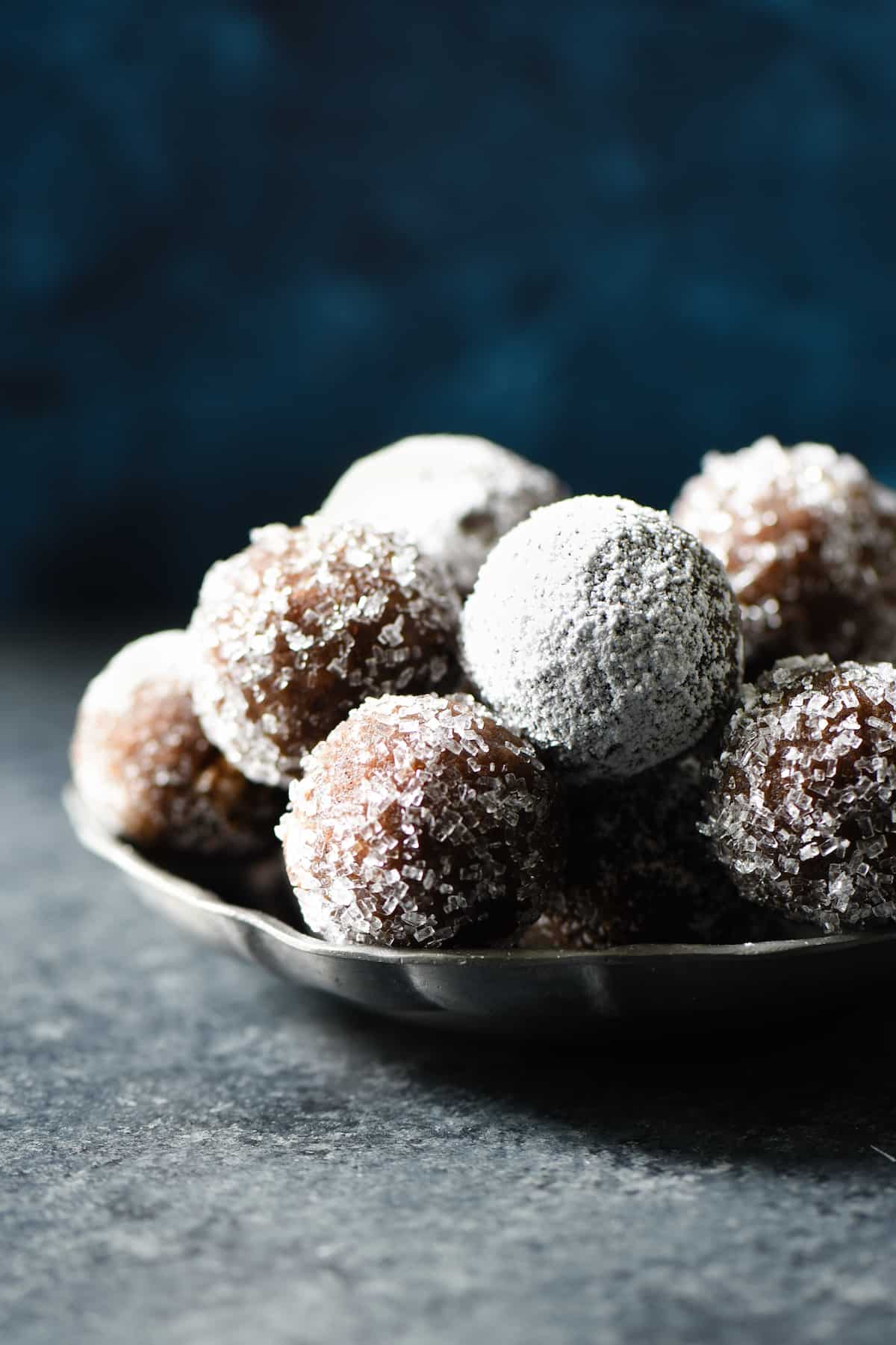 These Almond Flour Rum Balls are a sophisticated alternative to frosting-laden holiday treats, and perfect with a cup of coffee or tea. Naturally gluten free. | foxeslovelemons.com These Almond Flour Rum Balls are a sophisticated alternative to frosting-laden holiday treats, and perfect with a cup of coffee or tea. Naturally gluten free. | foxeslovelemons.com